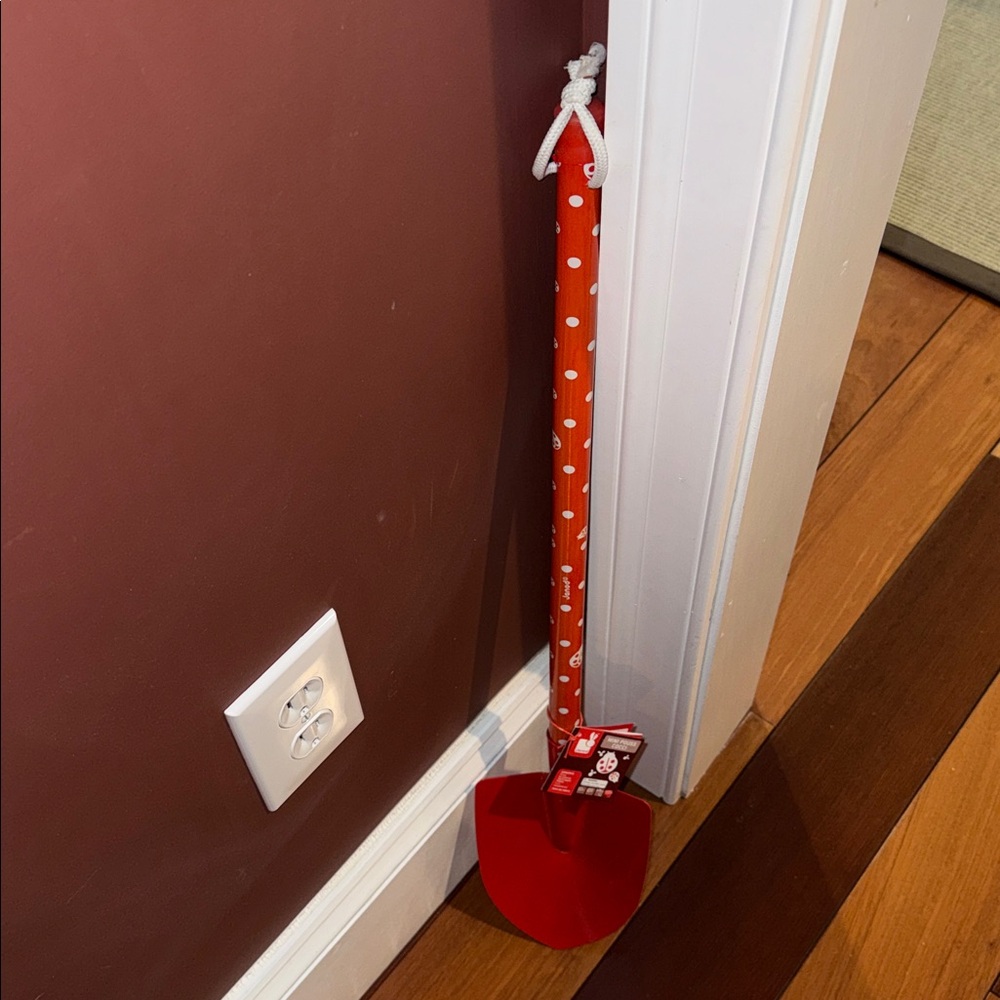 Janod Red and White Lady Bug Kids Garden Shovel Spade New